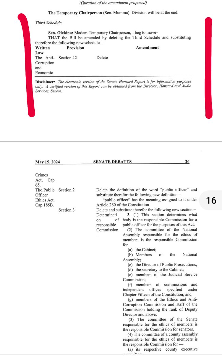 ItsMutai's tweet image. Sifuna, wewe ni HYPOCRITE sasa. The Bill has proposed deletion of Section 42 of the Anti-Corruption and Economic Crimes Act, 2003 which currently criminalizes conflict of interest.

@edwinsifuna Bwana stop cheating Kenyans. You need to read the Bill to see the shameful amendments…