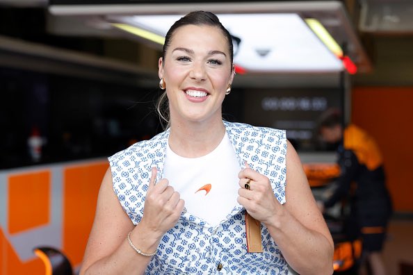 f1_naija's tweet photo. 📸: England and PSG Goal Keeper, Mary Earps spotted in the Paddock before the British Grand Prix at Silverstone Circuit. 

#F1 #BritishGP https://t.co/qJ5EXSkhOl