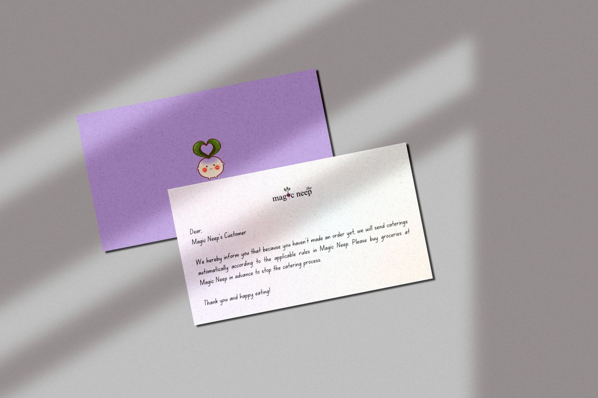 AH_MagicNeep's tweet photo. ㅤ
(💌) Go-Neepie is coming to @MrEvannder places!

"Knock knock! Your catering package has arrived. Don't forget to purchase the your food necessity. Have a great day!"
ㅤ https://t.co/JIjbN2y5Tm