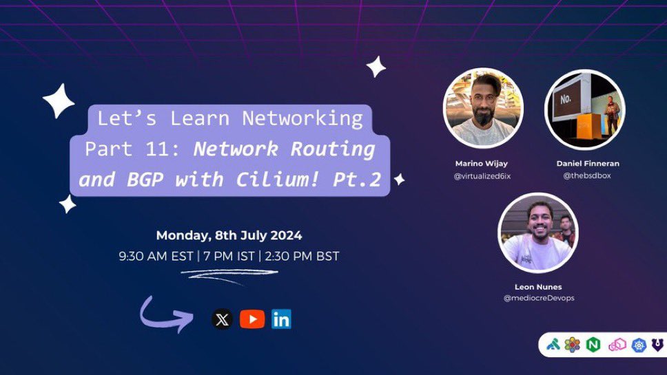 Let’s try that again and deploy BGP and Cilium v1.16 this time 😅

A whole bunch of changes happened with the BGP control plane 🤯

Let’s investigate and use container lab to test this all out 😎

See y’all tomorrow!!!  (YouTube below, or LinkedIn or join here!)