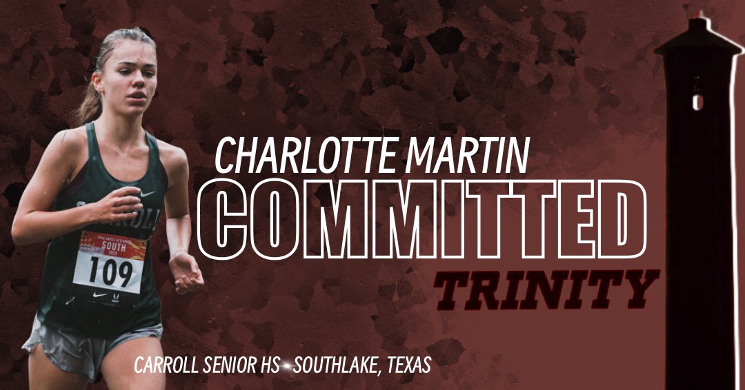 TUXC would like to welcome Charlotte Martin from Carroll Senior High School! She's coming from Southlake, Texas and is joining the distance squad.