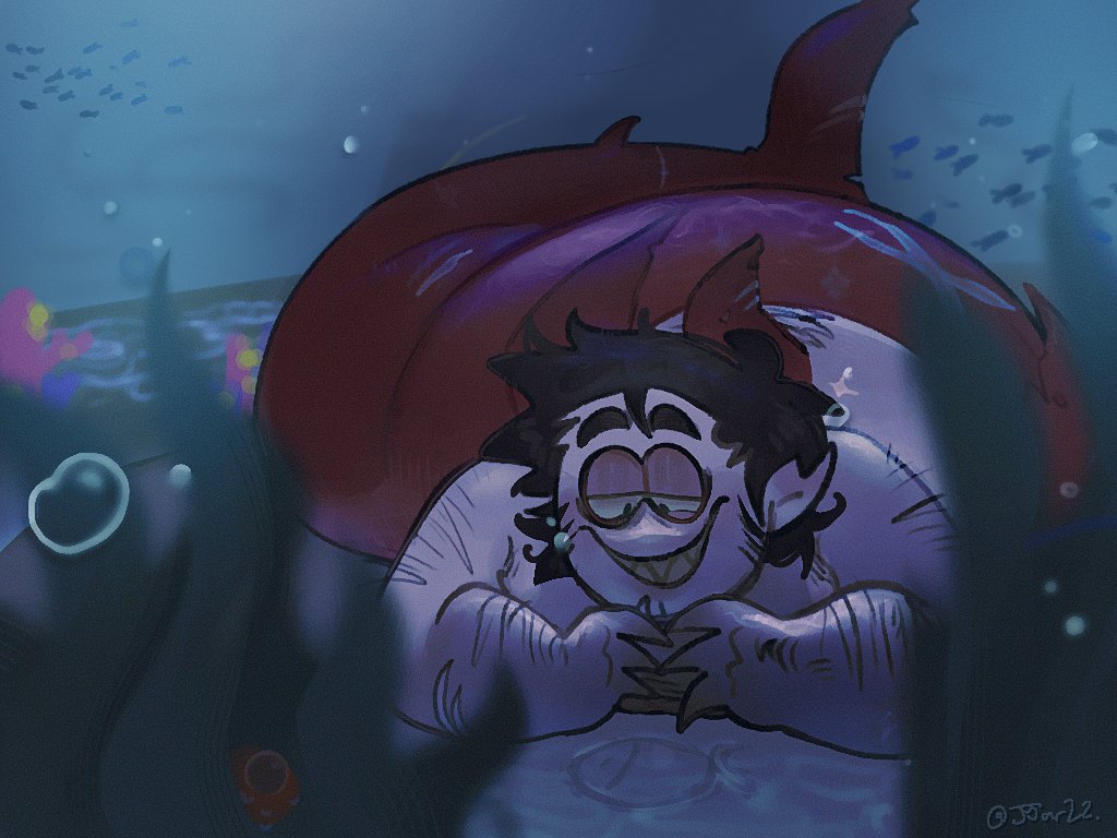 Mmm grilled fish #spookymonth #bobvelseb #SpookyMonthAU