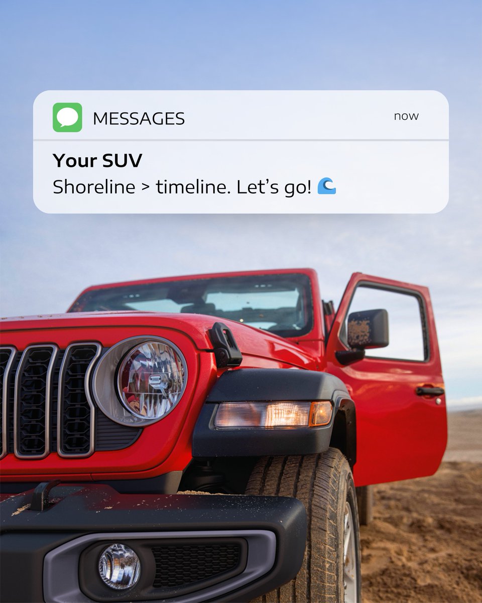 StellantisNA's tweet image. Here’s your sign to log out and adventure on. ✌️ #Jeep #OIIIIIIIO