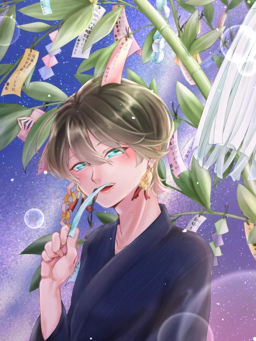 七夕【再掲】 軽装が発表される前に描いたヤツ。今度リメイクします(宣言)