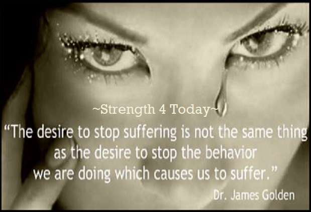 Strengthfor2day's tweet photo. "The Desire To Stop Suffering
Is Not The Same Thing As The Desire
To Stop The Behavior We Are Doing
Which Causes Us To Suffer."
-- Dr. James Golden
#Recover #SelfAwareness #Lifestyle #Awakening #TwelveStepProgram #Gratitude #RecoveryPosse #Strengthfor2day https://t.co/ds9pcGZzjR