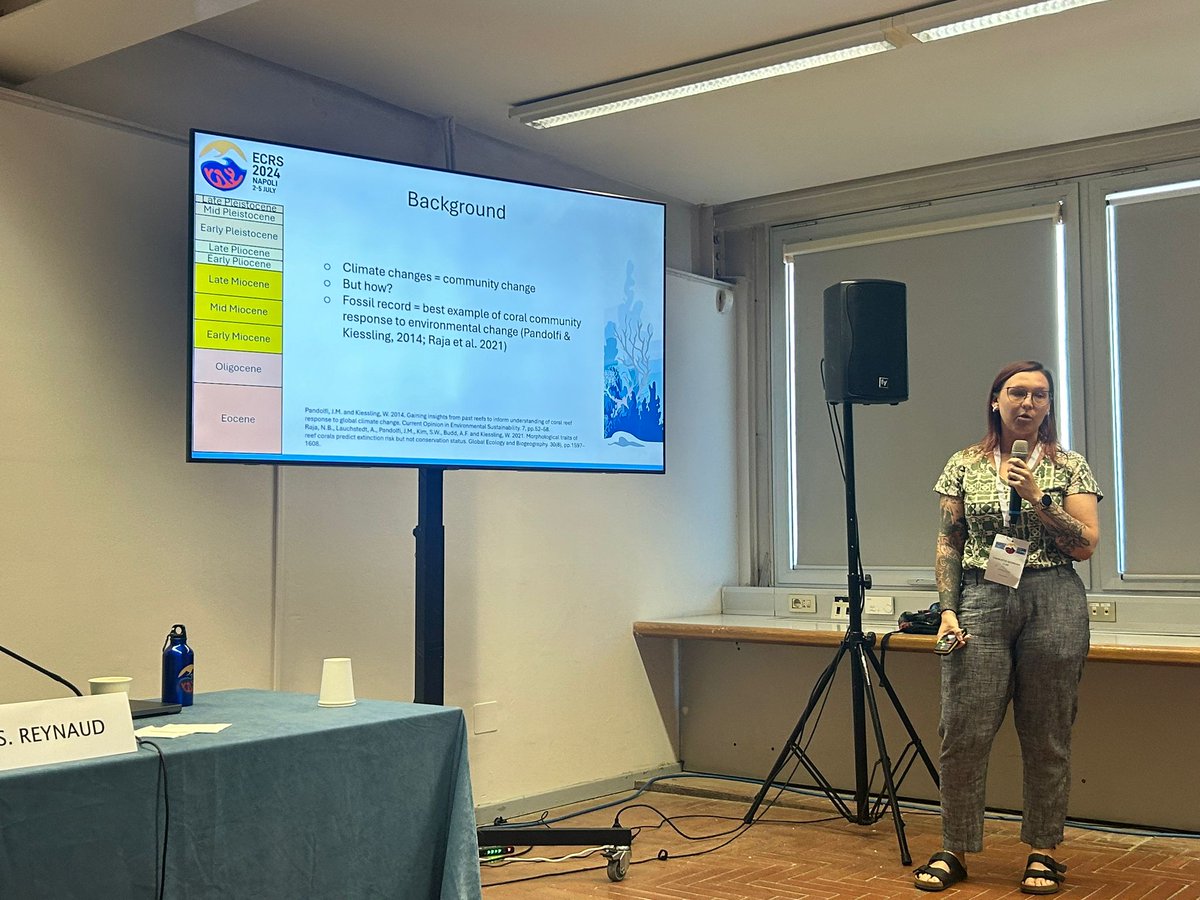 Wonderful time at <a href="/Ecrs2024/">ECRS 2024</a> with my fantastic lab group! I also got to present some of my PhD work on using trait networks to track Caribbean coral community change through the Cenozic era. #CoralReefResearch #PalaeoEcology