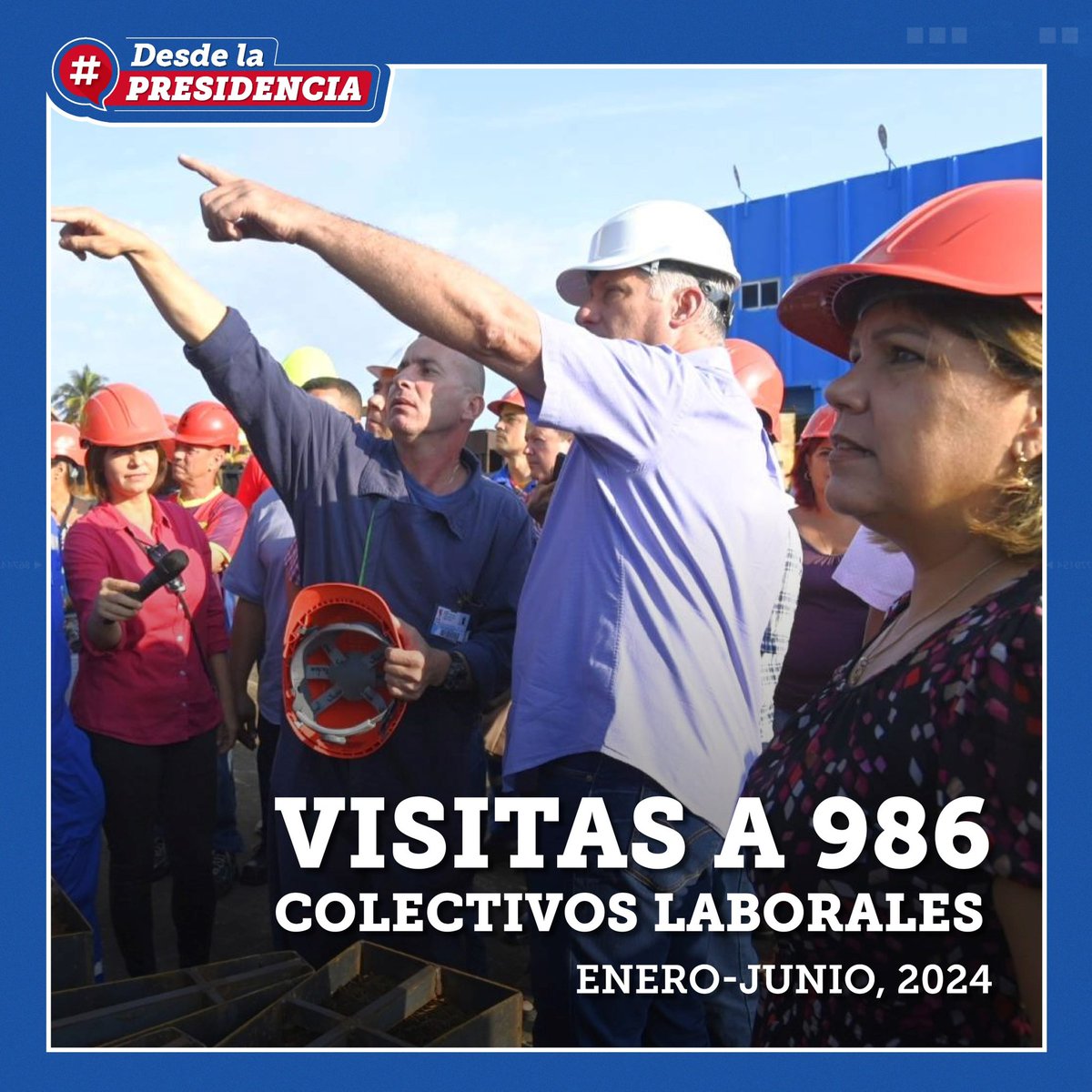 🇨🇺| <a href="/DiazCanelB/">Miguel Díaz-Canel Bermúdez</a>: En #Cuba hay gente buena y talentosa, gente creativa, que sabe que su aporte puede hacer la diferencia.

En las visitas a los municipios, la dirección del <a href="/PartidoPCC/">Partido Comunista de Cuba</a> ha intercambiado con 986 colectivos laborales.

🔗| youtu.be/proAzhX8dlc?si…

#DesdeLaPresidencia