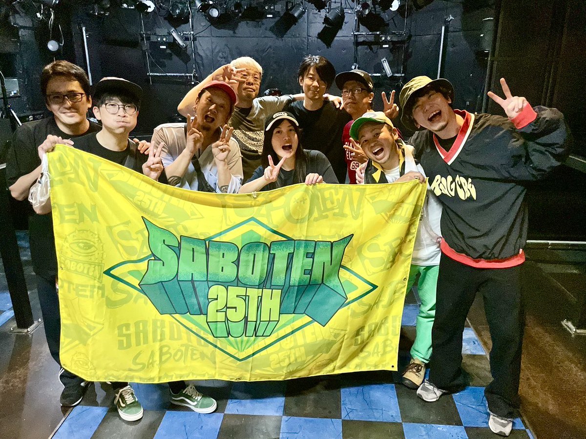 SABOTENofficial's tweet image. ▷SABOTEN 25th Anniversary Tour🌵

名古屋UPSET🏁
ありがとうございました🙂‍↕️

UNLIMITSとTHE BOOGIE JACKと回る
２本目、名古屋🐟
どう考えてもアツい1日でした！🤝

来ていただいた皆さん
ありがとうございました◎

次は、新潟・郡山・東京の３本です👍

#SABOTENE310