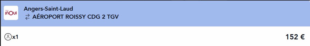 Train tickets are so expensive right now, it's going crazy. This is the price for a round-trip to Paris (2h30/trip) end of October. As I bought my ticket 4 months before the departure, I had "a discount" lol. I can't imagine the price a few weeks before this date