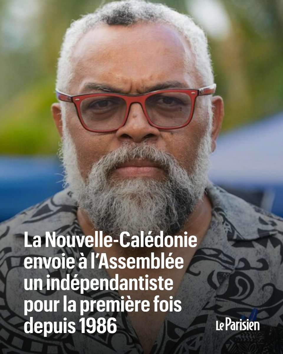 le_Parisien's tweet photo. La Nouvelle-Calédonie envoie à l’Assemblée un indépendantiste pour la première fois depuis 1986

Emmanuel Tjibaou devient le premier député indépendantiste de la Nouvelle-Calédonie 

➡️ https://t.co/cl2YQ4MdwM https://t.co/1AvcuBg4Z6