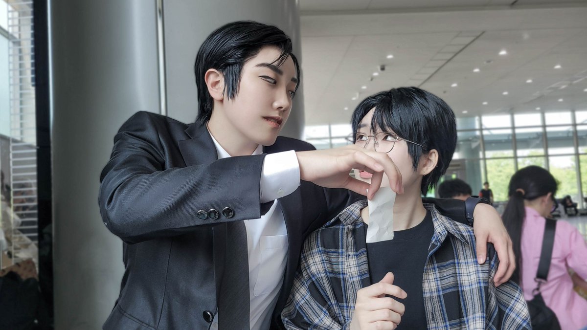 Bil_1324's tweet photo. #ファミレス行こ
#패밀리레스토랑가자

(7/7)

파미레
成田 狂児
岡 聡実 https://t.co/Jn3IT9bGn3