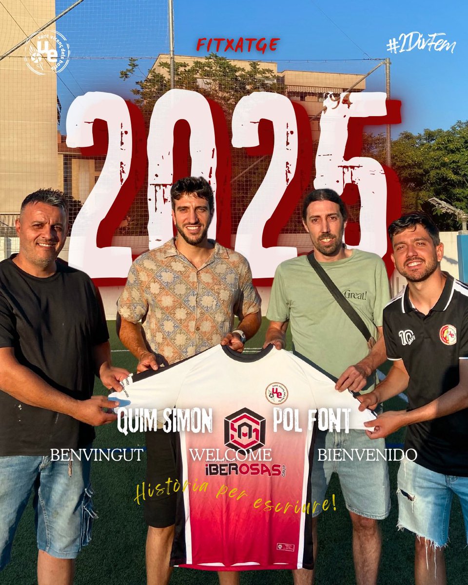UESVH's tweet photo. PRIMER EQUIP FEM 🚨

Pol Font nou entrenador del primer equip femení que arriba amb molta il·lusió per a complir l'objectiu de la temporada. 

A més, Quim Simon estarà en el staff com a segon entrenador per a ajudar a l'equip.

Molta sort i èxit per a la següent temporada‼️ https://t.co/ttz7OirJ6g
