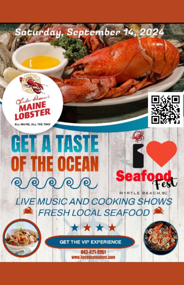 imSTEELdiffrent's tweet image. SEAFOOD FESTIVAL 3 Day Event🍤🦞🍣

📍Myrtle Beach 
⏰ Sept 13th - 15th
🎟️ Free General Admission - VIP tickets are available 
-Comedy Show, All White Party, Live Music Show, Celebrity Golf Tournament 
For more information on our event, please contact 803.468.9762

@everyone