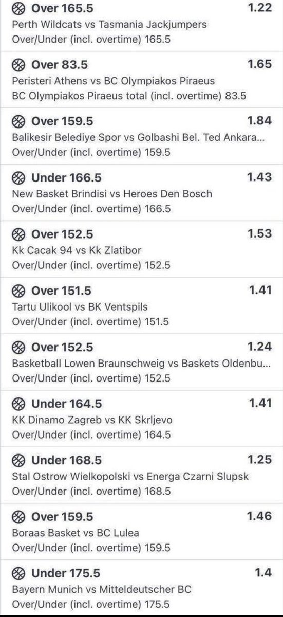 NBA Tonight🔥🔥🔥🏀🏀🏀

Tonights odds 🔥🔥

3k Odds 
1k to win 20million

Safe for high stake🍀 🍀💯💯

Code here👉 t.me/+RGTFiKnYzCI1N…

SPORTYBET WILL PAY US MILLIONS TONIGHT 💯✅🏀🏀🔥