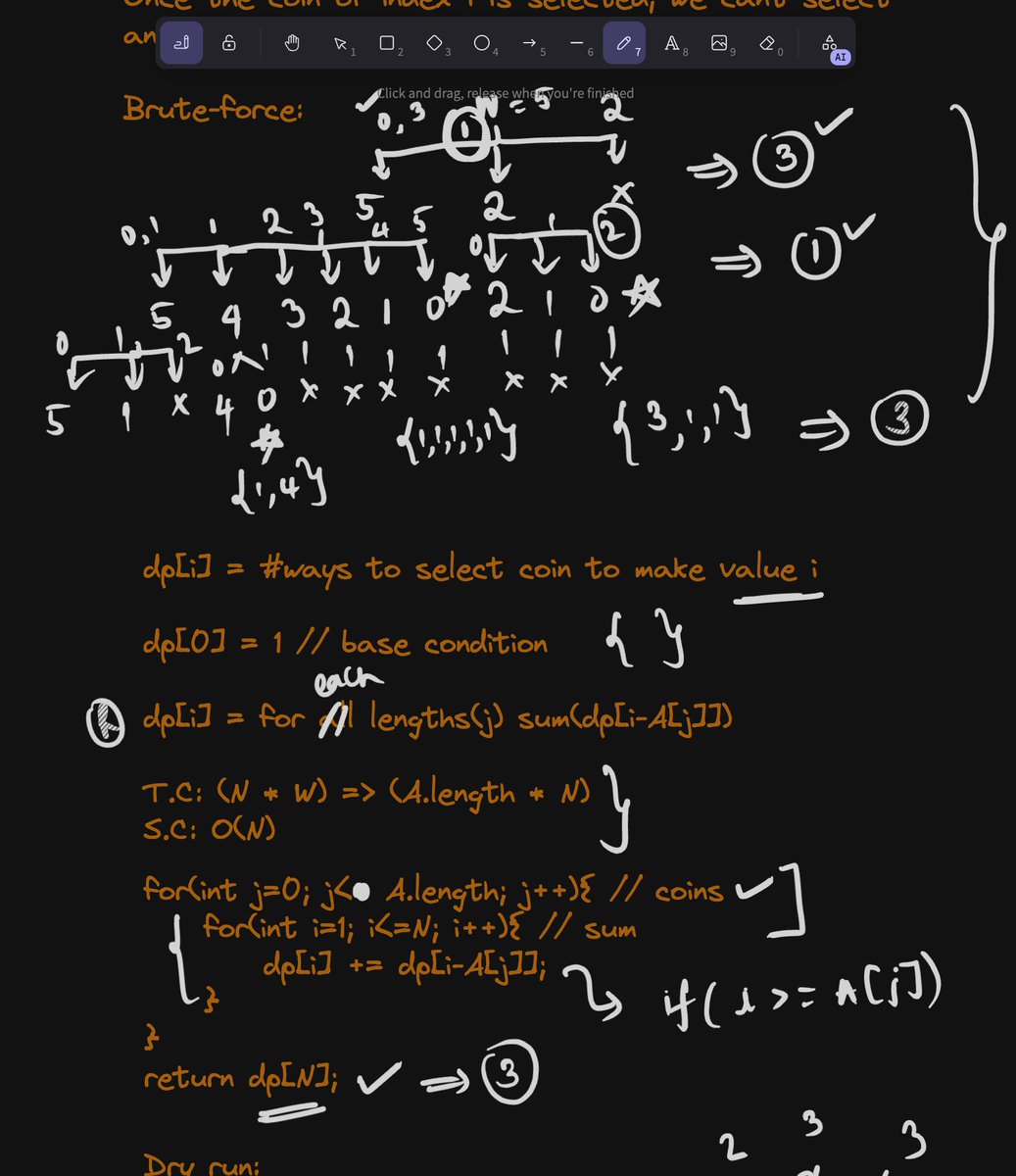 devsinprogress's tweet photo. Let's tackle the Coin Change Problem using the Unbounded Knapsack approach. Understand both variants: order matters vs. order doesn't matter. Watch now to level up your DSA skills!
https://t.co/uLd31m9YRA
#DSA #DynamicProgramming #CoinChange #TeluguTech https://t.co/78b0K4Rsg3