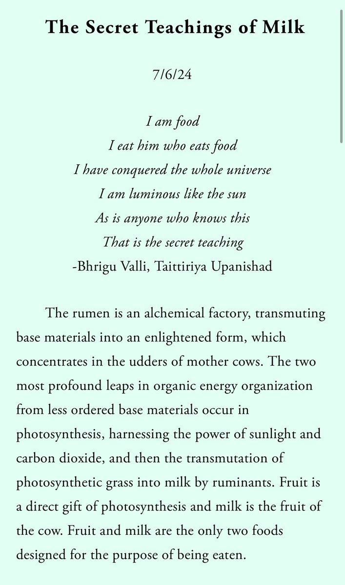 ThomasDPereira's tweet photo. New Blog: The Secret Teachings of Milk

https://t.co/kD8R5Qn5jL https://t.co/xjodW4LmBx