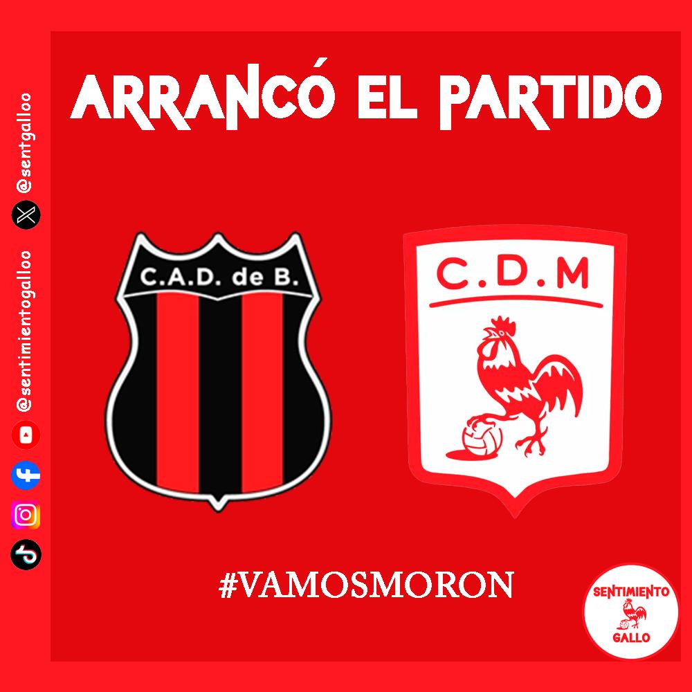 sentgalloo's tweet photo. 🐓¡ARRANCÓ EL PARTIDO!

➡️ El árbitro Marcos Recalde pitó el comienzo y ya se juega Deportivo Morón frente a Defensores de Belgrano. Seguí la cobertura. 

⚽ Los 11 de Cristian Diaz:
Rojas; Arciero, Moreyra, Gomez, Machuca, Henry; Vitale, Bracamonte, Berterame, Di Santo; Romero https://t.co/hIMumdpLL7