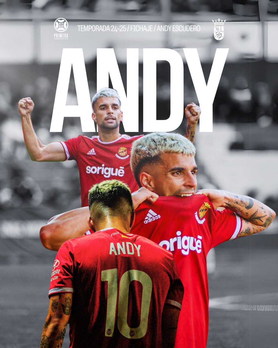 OFICIAL 📣 | Andy Escudero 🤝 🛡🔥

Andy Escudero, nuevo futbolista de la AD Ceuta FC 🤍🖤

Desparpajo, calidad, golpeo y mucho fútbol ⚽️ ✨️🧨

¡Bienvenido a tu nueva casa Andy! 🏡

🔗 adceutafc.com/andy-escudero/

#SiempreADCeutaFC⚪️⚫️