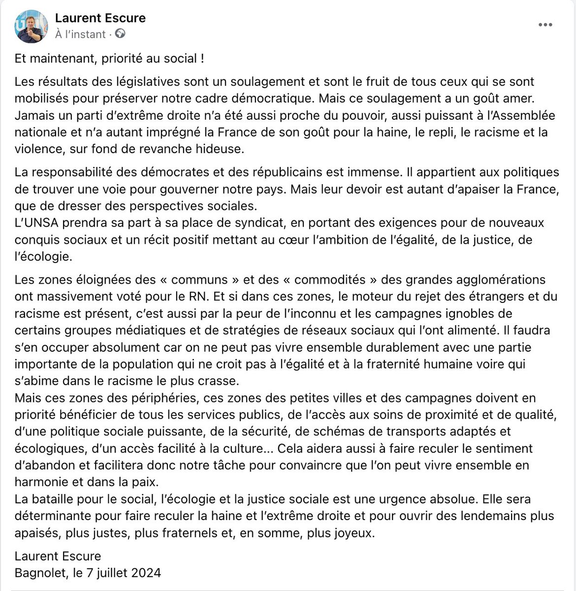 Laurent Escure tweet media
