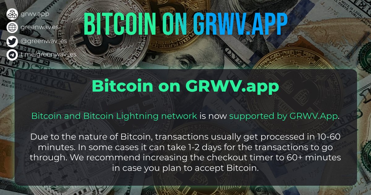 greenwav_es's tweet photo. Bitcoin is now available as a form of payment.

Added #Bitcoin node support and Bitcoin Lightning Network support for advanced payment options.

Start accepting crypto payments today at https://t.co/MUCGkUuRr3

#BTC #blockchain #Crypto #cryptopayments #cryptomarket #greenwaves https://t.co/4cKNfiaMoP