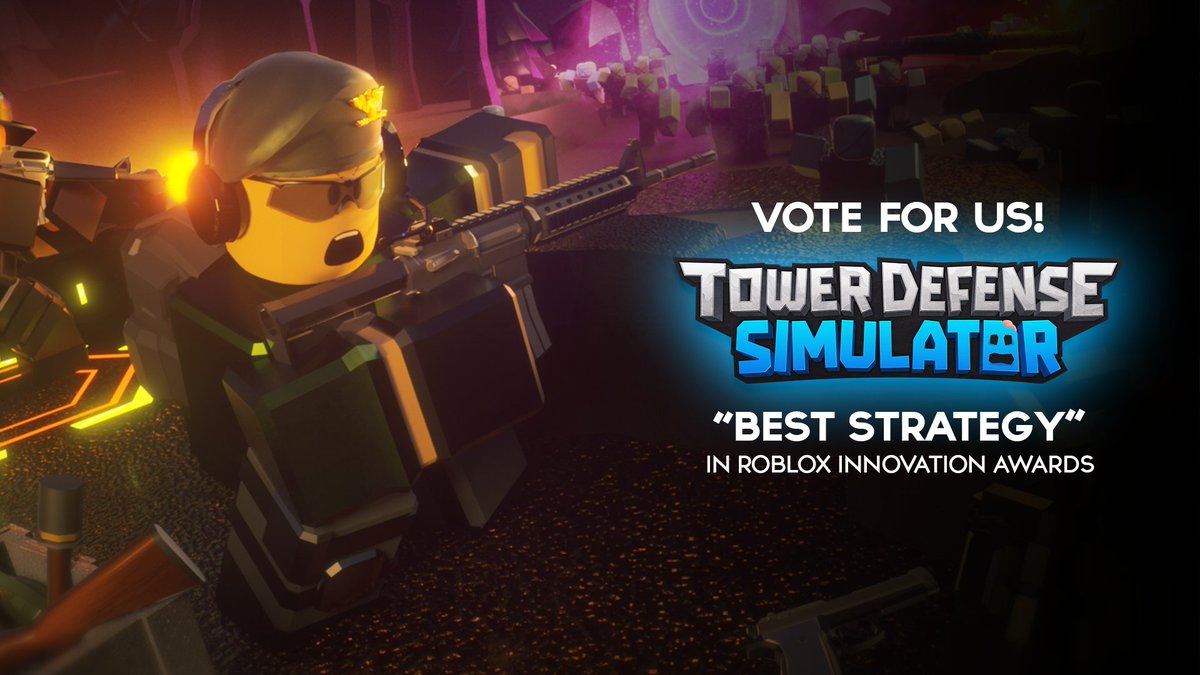paradoxum_games's tweet image. 🥇 TDS has been nominated for Best Strategy in this year's Innovation Awards!
🗳️ Make sure to vote "Tower Defense Simulator" for Best Strategy!
❤️ If we win this year, we'll be giving away an awesome in-game gift themed around the award! (Similar to the Bloxy Commander)…