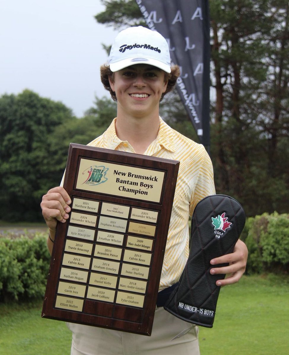 Congratulations to Ollie Larsen on his U15 Boys title at the NB Junior Championship!