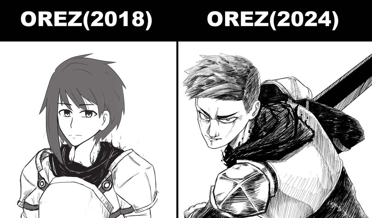 [Orez - บาปแห่งโทสะ]

อยู่ช่วงวาดอะไรไม่ออก เลยหยิบ OC ในไหดองมาวาด

ปรับดีไซน์ใหม่  ให้ดูโทสะกว่าเดิม ตาม Lore
พอเปรียบเทียบ...อย่างกะคนละคนวาด ถถถถถ

ถ้าติดอาการ Artblock หรือหมดไฟวาดอีก คงเข็น OC ในคลังออกมาวาดใหม่ให้หมดอีกทีในโอกาสหน้า 