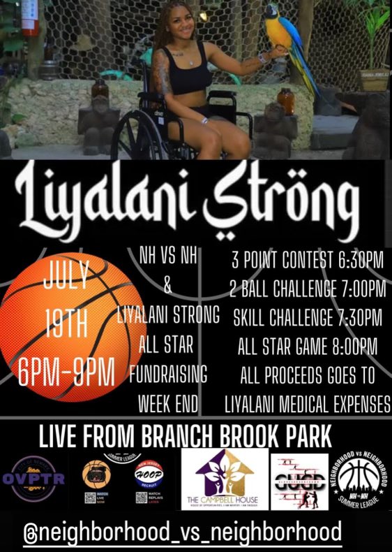NH vs NH x Liyalani Strong All-Star Fundraising Weekend. TAP IN! Friday, July 19th 6-9PM! Live from Branch Brook Park ⛹🏾‍♂️❤️‍🔥‼️ #gunviolenceawareness #jersey #explore