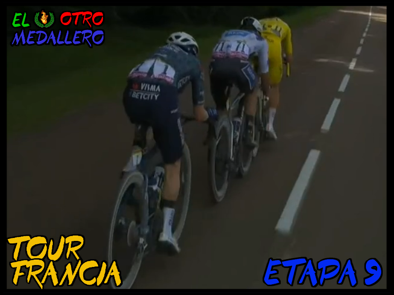 Resumenciclismo's tweet photo. 🚴♂️#tour2024 🇫🇷
🔸Llega la completa locura a la carrera en la novena etapa del #TourDeFrancia2024, con la llegada del sterrato y Tadej Pogacar atacando a 90km.
🔹No os perdáis el resumen completo:
⏩https://t.co/CVLJ495Vkb
#TDF2024 #TDFxESPN #tdf2024tr #TDF24 #TDFFantasy https://t.co/MUl8pB6vBD