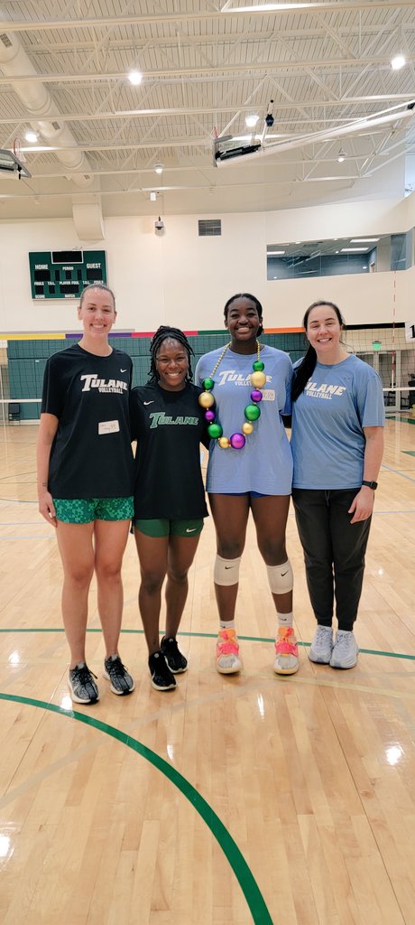 DobbinsHarm's tweet photo. Nothing but gratitude for @GreenWaveVB &amp; the experience created at camp yesterday! EVEN had the chance to demo play with Tulane VB and was selected for the "Nola Built" camp award! ROLL WAVE 🌊 💚 #SBDG #volleyball #2026 #middleblocker https://t.co/KkLMV7FifD