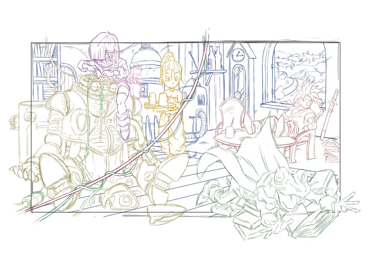 久しぶりの投稿。
依頼の絵ばかり描いてて投稿絵を描く時間が取れない中 少しずつ仕上げました。

このイラストはいつか絶対に描いてみたいと思っていた一枚!

楽しんで描けました。
制作過程動画はインスタのリールとTikTokに投稿予定です。

#クロノトリガー 