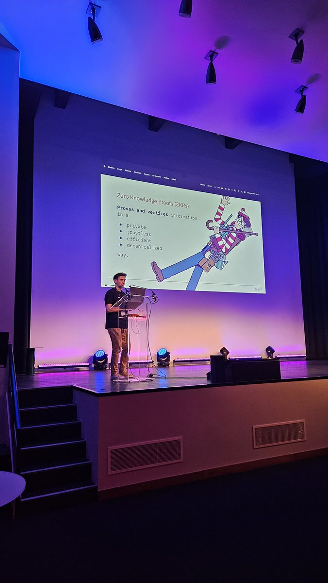 class_lambda's tweet photo. Many workshops, many projects! 

Today we welcomed on stage @yunusguerlek , one of the winners from last year’s edition, now representing @MinaProtocol and @node_101. 

Happy to have you back! https://t.co/5EL41afP0a
