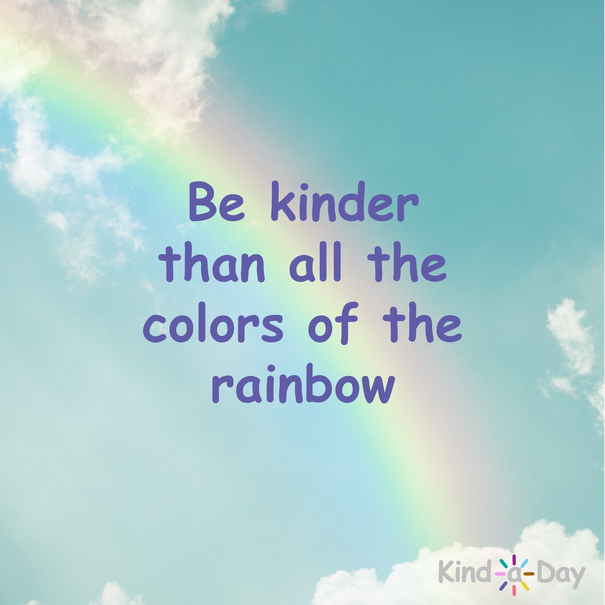 KindADay365's tweet photo. Be kinder than all the colors in the rainbow 🌈
 
#rainbow #rainbows #colorsoftherainbow #kind #BeKind #kindness #KindLife #LiveKind #kindfulness #ActsOfKindness #SpreadKindness #KindnessMatters #ChooseKindness #KindnessWins #KindaDay #KindnessAlways #RandomActsOfKindness https://t.co/I1bOq2a3qx