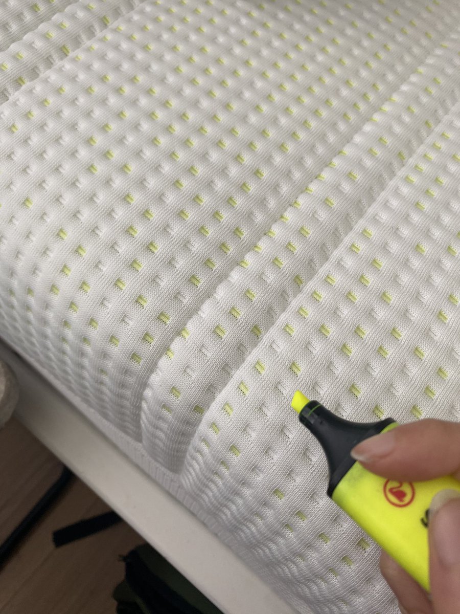 got bored so i’m going to color every hole in my mattress