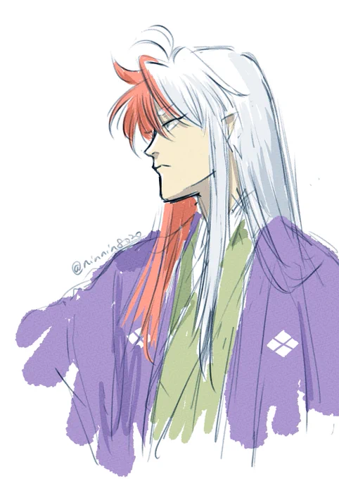 #妄想ひとコマ 大神 空亡さんは体つきは男性寄りだけど華奢で撫で肩で喉仏がないし手は女性のしなやかなおててだよ 美形ってわけでもない