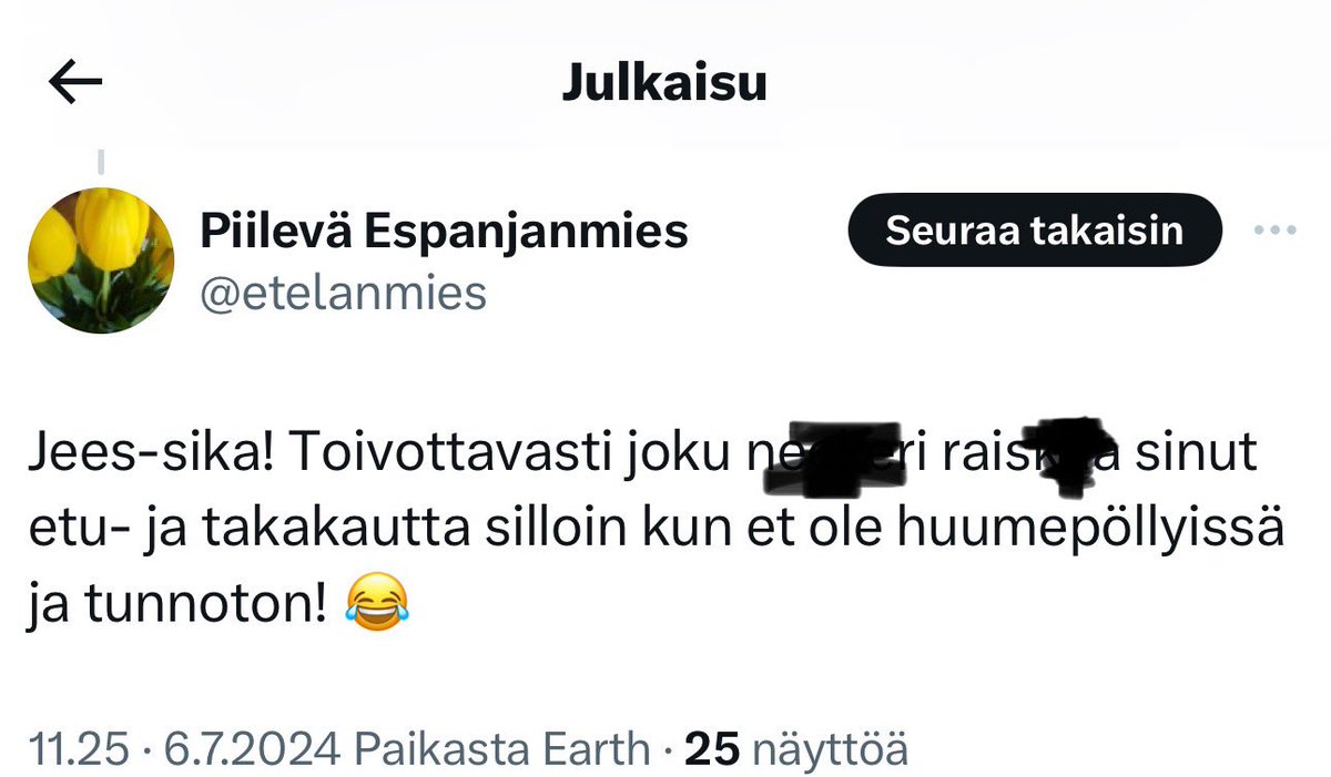 JessikkaAro's tweet photo. Pari päivää sitten kerroin osallistuneeni Ylen kohutulle diversiteettikurssille. Suosittelin sitä lämpimästi kaikille sekä arvioin kurssin antavan uusia näkökulmia ps ja Suomen Sisun lisäksi.

Tviittini on herättänyt palautetta, joka ilmentää rasismia ja naisvihaa, sekä valtavaa inhoan”Ylen kommunisteja” kohtaan. Yhdessä palautteessa toivotaan minulle seksuaalista väkivaltaa.

Monessa minut henkilönä demonisoidaan ja siten yritetään leimata kelvottomaksi osallistumaan Ylestä tai äärioikeistosta käytävään julkiseen keskusteluun. Demonisoinnilla minut yritetään saada näyttämään mm. kommunistilta, jolla on väärät, todella marginaaliset mielipiteet.

Samankaltaista törkyä on masinoitu myös ainakin yhden Ylen nykyisen toimittajan suuntaan, joka uskaltautui julkisesti kritisoimaan kohun aloittanutta kolumnia. Näin, miten hänen tviittiään reposteltiin ja levitettiin halveksuvilla saatteilla.

Joka tapauksessa, minä aion jatkossakin osallistua kaikkiin niihin julkisiin keskusteluihin, joihin haluan. Sananvapaus on ihmisoikeus, joka kuuluu kaikille ihmisille.

Vihaviestien lähettäminen ja pelon lietsonta on politiikkaa, jonka tavoitteena on hiljentää ja syrjiä. 

Äärioikeisto vihaa inkluusion ja monimuotoisuuden ideoita, koska sen oman kannatuksen ja äänestäjäyhteisön rakentaminen edellyttää mm. kansalaisuuteen ja etnisyyteen liittyvien viholliskuvien luomista ja rummutusta.

Ei vaieta. Osallistutaan julkisiin keskusteluihin entistäkin innokkaammin. Aika paljon on vaakalaudalla.
