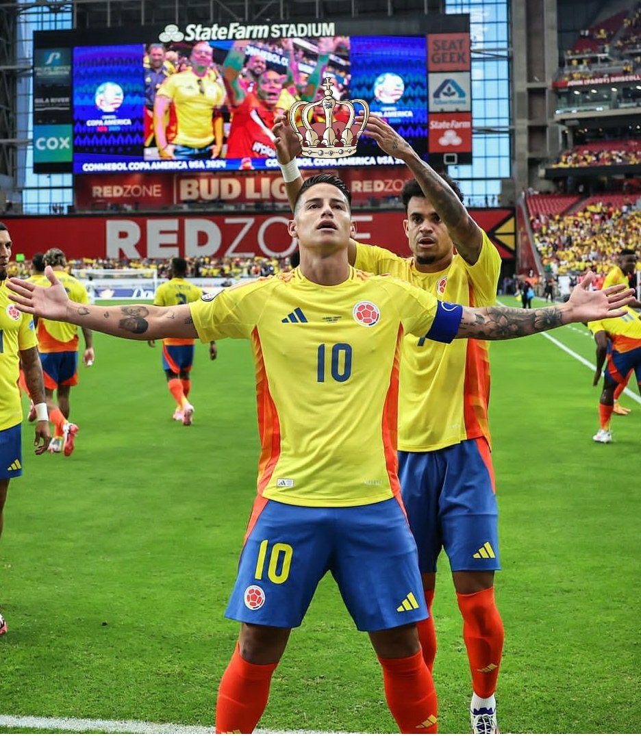 EGARANDRES's tweet photo. SALUDEN AL REY @jamesdrodriguez @CopaAmerica https://t.co/OchVt1DyRp
