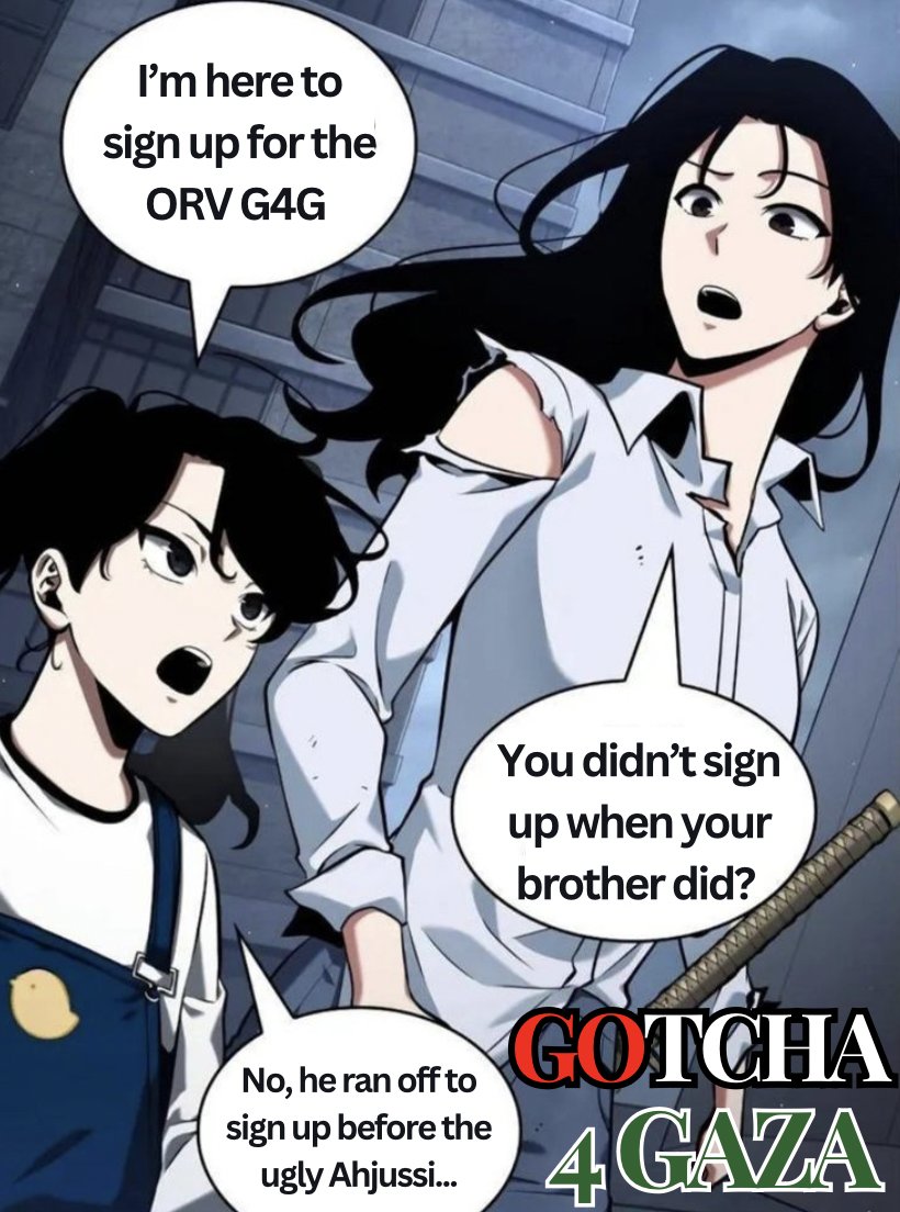 1 week left to sign up for #ORV GOTCHA 4 GAZA!

Fans of side characters, rarepairs &amp; platonic dynamics, we want YOU🫵 to join us too! All are welcome, no experience required!

Link below👇

#yoomia #jungheewon #OmniscientReader #OmniscientReadersViewpoint #kimcom #전지적독자시점
