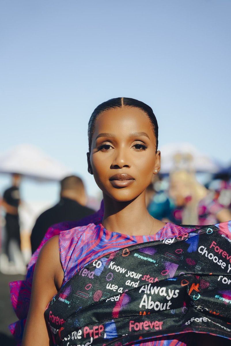 abigailmusida's tweet photo. Fashion is not just a form of art but a language that has shaped and defined various eras of human history, offering us a glimpse into their narratives and dialogues.

I was so excited to attend my first Durban July in such a powerful garment by one of my favourite designers, Mzukisi Mbane from @Imprint_ZA , to raise awareness around #ForeverWena at one of South Africa’s most anticipated social events by repurposing signage used at the #ForeverWena student rallies to help drive HIV awareness at scale. 

My dress represents freedom of choice and our autonomy, especially in our interactions. Options are available to ensure we all make the right choices to protect ourselves and others.

👗: @Imprint_ZA