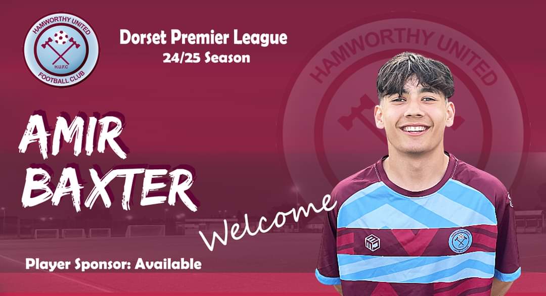 📝 Hamworthy Reserves are delighted to welcome the talents of Amir Baxter, after putting pen to paper and signing for the upcoming season 
Player Sponsorship still available 
UP THE HAMMERS ⚒️