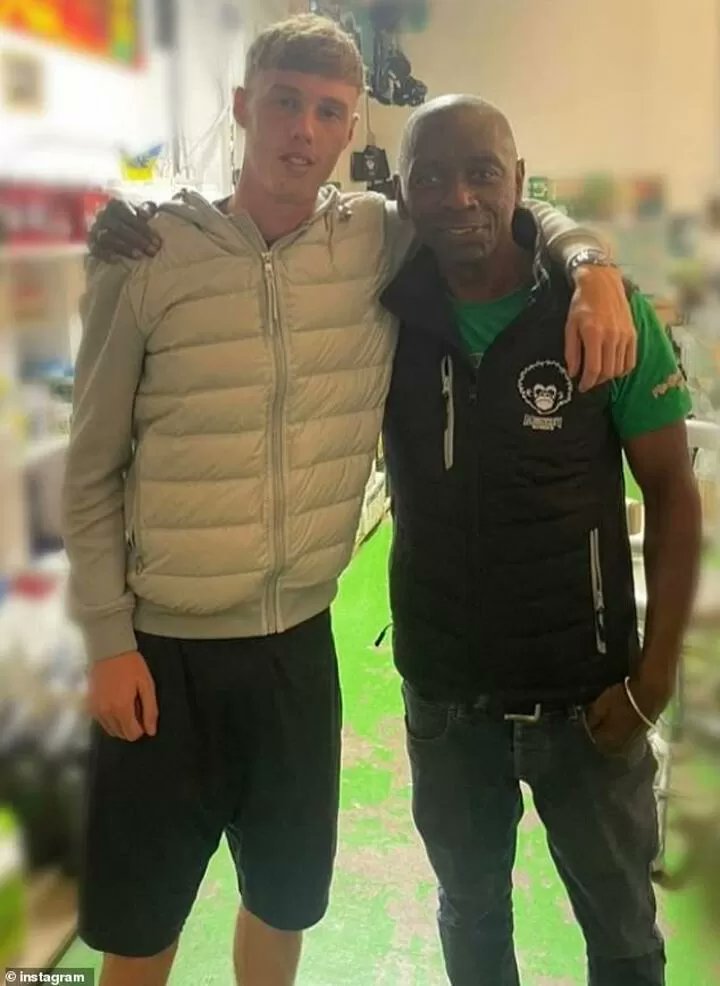 MookyTSU's tweet photo. @Leon_Mann Cole Palmer and his grandfather, Sterry Cole, wonder where Cole's name came from?. 
Cole's grandad hails from St Kitts and Nevis.
You were bang on, he does have black heritage. https://t.co/4KXREwinKm