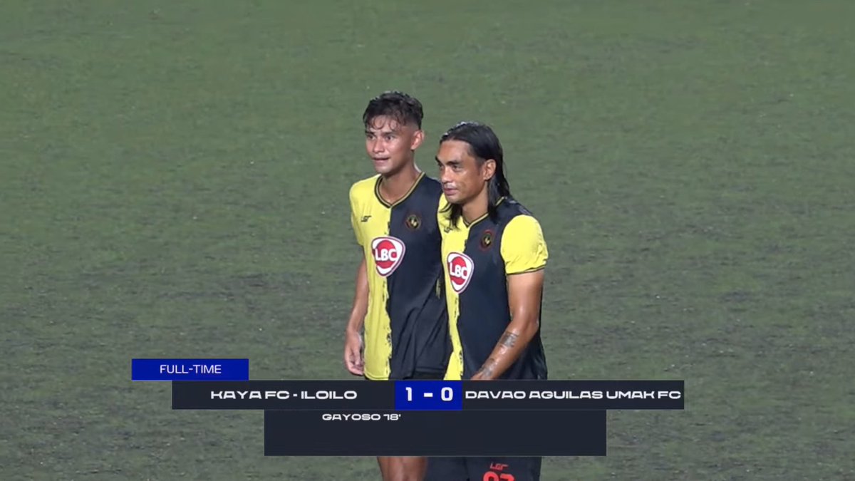 bobreyes's tweet photo. Campeones! But there's still a match left next weekend. Jarvey Gayoso played his last game with @KayaFC tonight :(
#UnaKaya #SalamatJarvey #KayaFC #PFL2024 https://t.co/xOwqpR2kP5