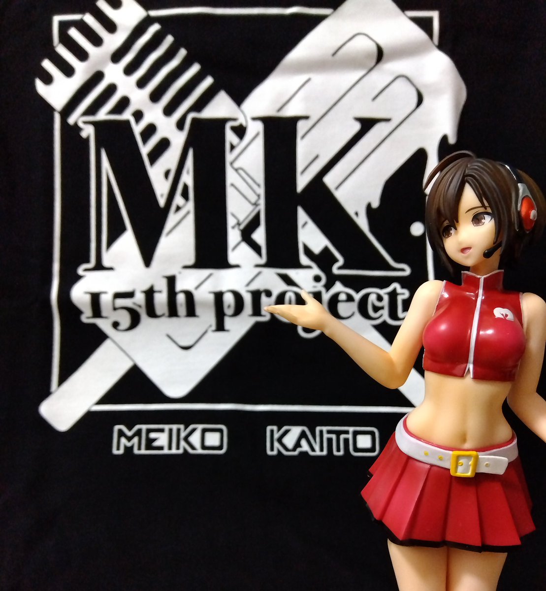 akane_mr's tweet photo. 遅ればせながら、#MK15th_project の架空のスタッフTシャツ開封ー!
見た瞬間から超欲しかったの…自分の名前あるのも嬉しい♡
久々にDIVAめーちゃん出してきてお供に♡ https://t.co/HHc6fY3iM6