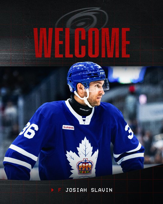 Welcome graphic for forward Josiah Slavin 