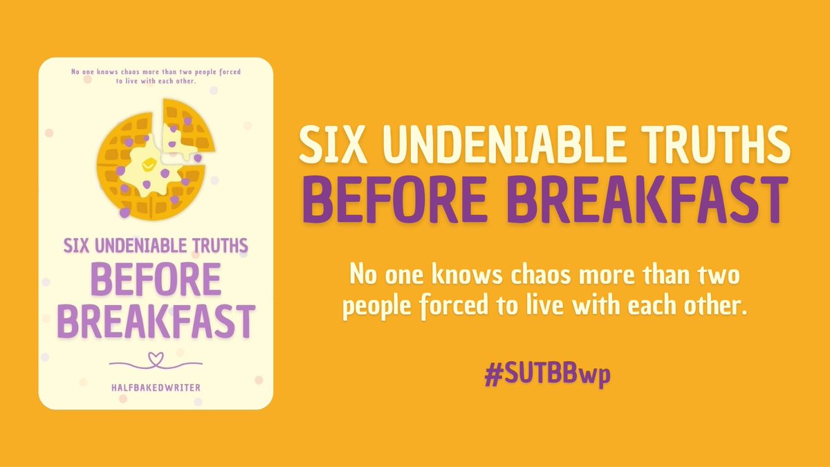 halfbakedwriter's tweet photo. SIX UNDENIABLE TRUTHS BEFORE BREAKFAST 🧇
a chat fiction/dialogue

No one knows chaos more than two people forced to live with each other.

🛋  forced proximity
📺 roommates
💔 great love (and loss)
🫂 “i’ll never leave until you sleep tonight”

#SUTBBwp https://t.co/GZutOxjUHn