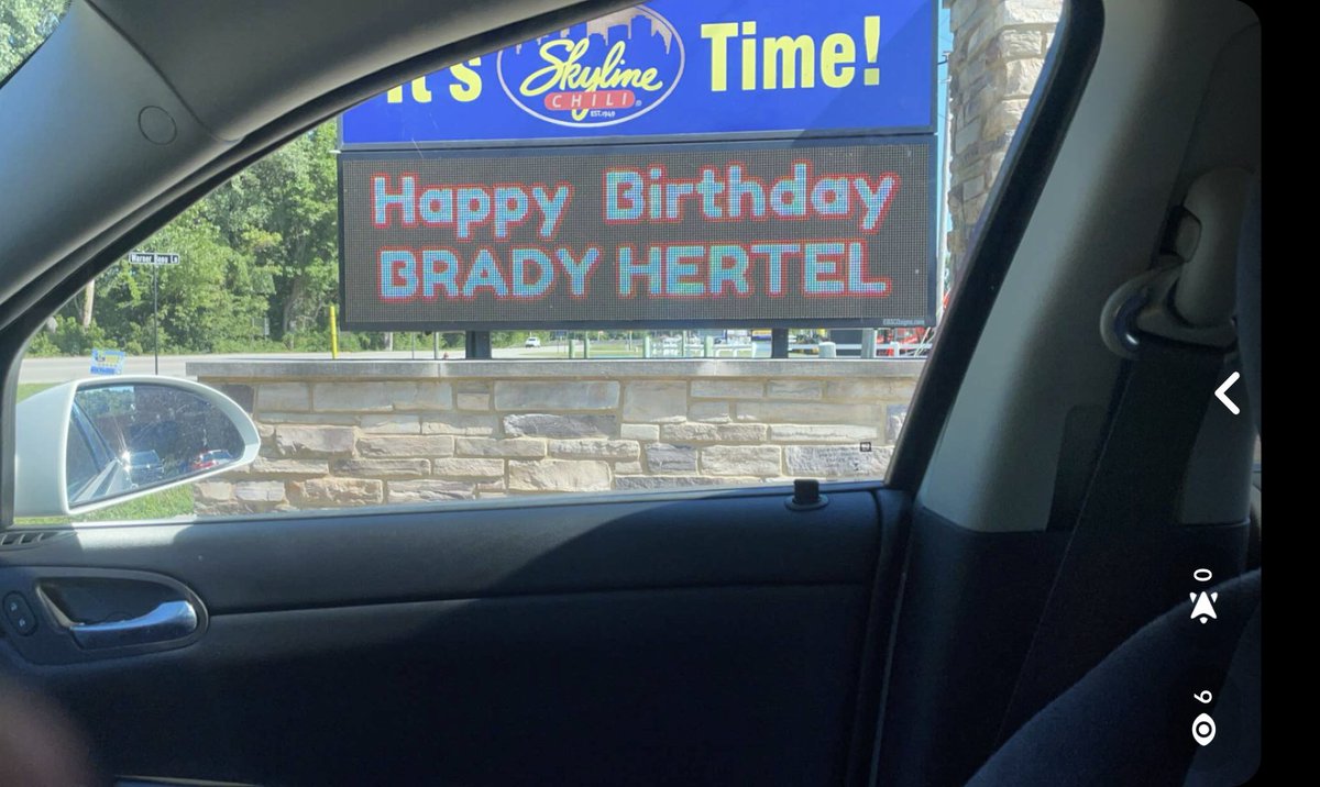 Turning 30 is all about having your name on the <a href="/Skyline_Chili/">Skyline Chili</a> billboard