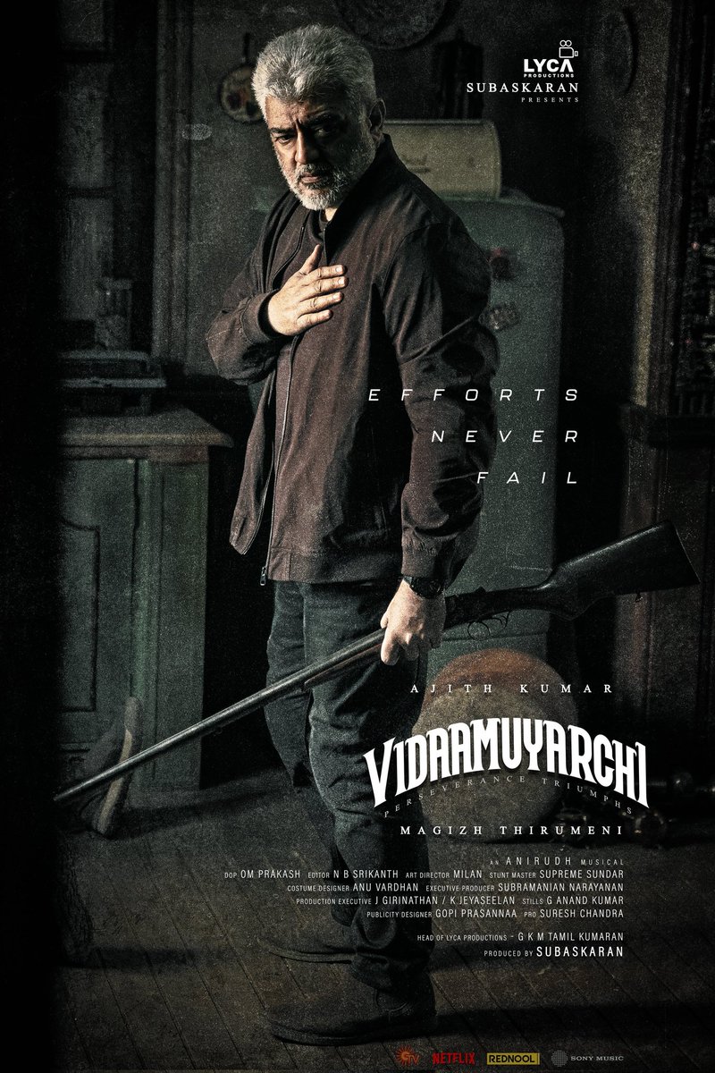 AkRulezz23's tweet image. மிரட்டல் 🔥🔥🔥🔥 #Secondlook #EffortsNeverFails 
#விடாமுயற்சி #VidaaMuyarchi