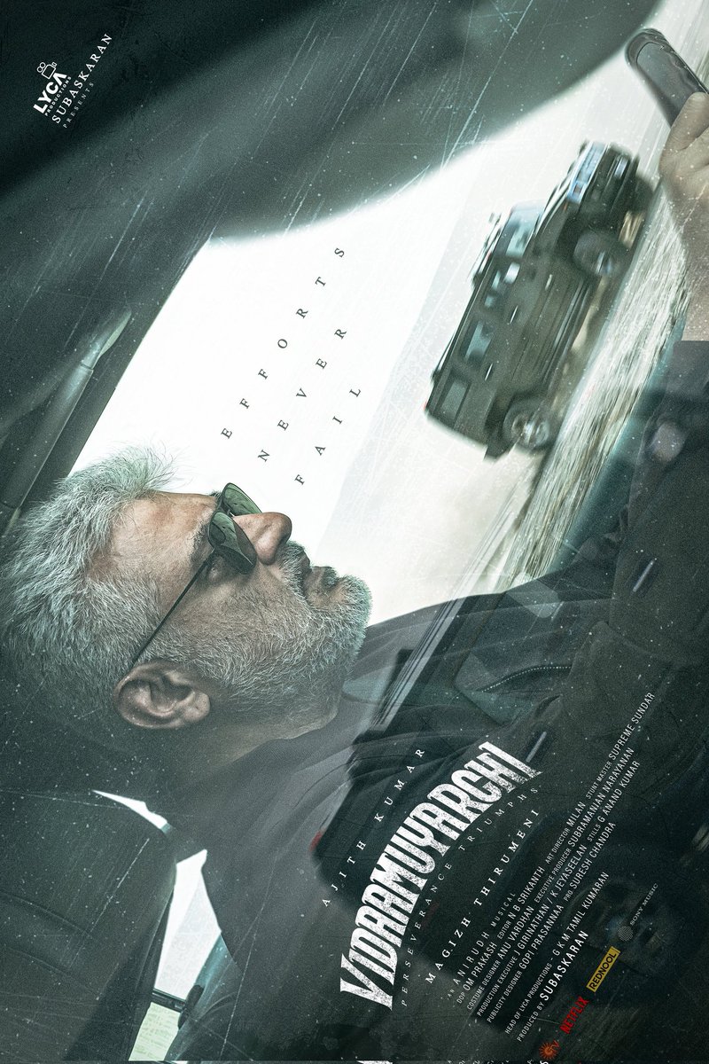 AkRulezz23's tweet image. மிரட்டல் 🔥🔥🔥🔥 #Secondlook #EffortsNeverFails 
#விடாமுயற்சி #VidaaMuyarchi