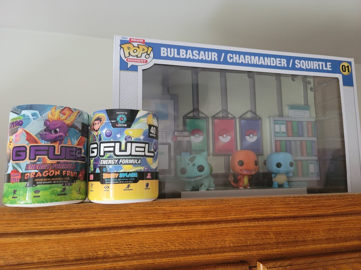 Bulbaboy1992's tweet photo. Gotta love those BOGO sales from @GFuelEnergy! Finally got my restock of my favorite flavor, #shinysplash! @aDrive_tK you really nailed it! It also gives me a chance to try a new flavor. #adrive #spyro #dragonfruit #gfuel #pokemon https://t.co/cupAyrHaZs