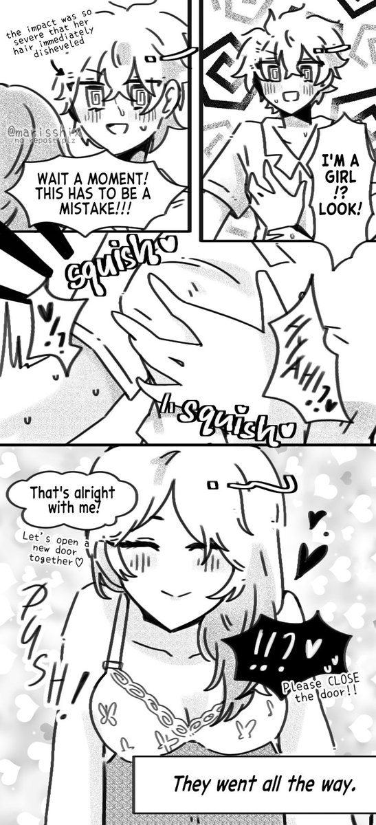(※女体化 )　エマ武♀

emmatake first meeting but it's fem! michi

#TRRarepairWeek2024 #emmatake ♀️